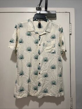 Imperial Motion Ltd Casamigos Green Short Sleeve Palm Print Shirt with Green